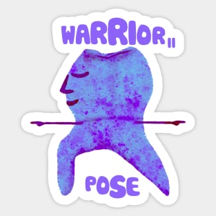 Molar Yogi (Warrior Pose 2) Sticker